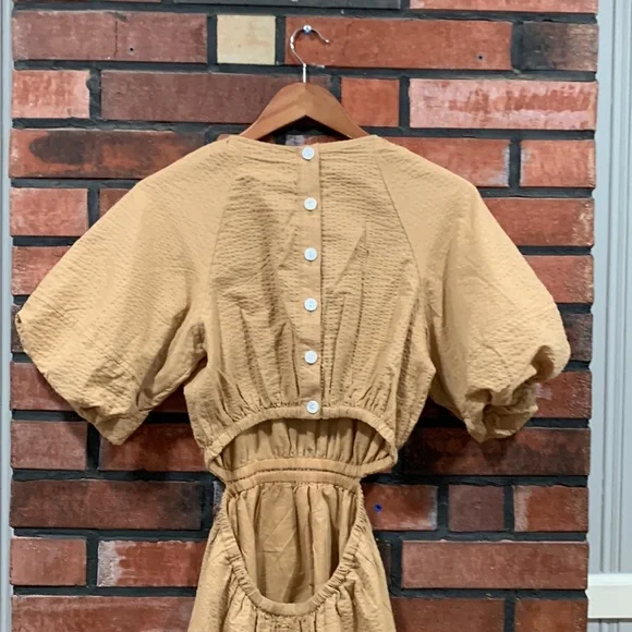 🎊HP🎊Madewell Puff-Sleeve Cutout Dress - Picture 7 of 16